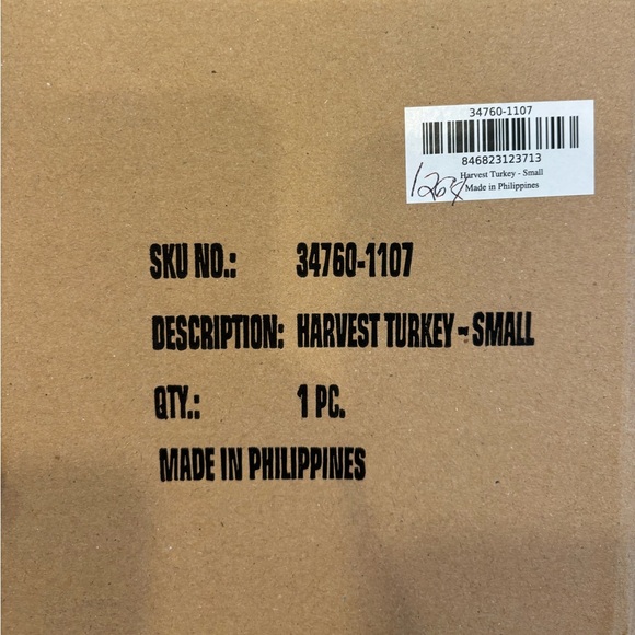 MacKenzie-Childs Harvest Turkey small brand new in box - Picture 15 of 15